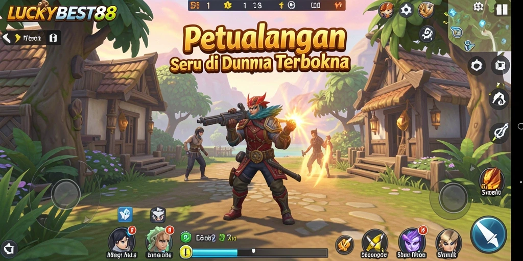 Screenshot gameplay menampilkan eksplorasi dunia terbuka yang luas dan detail.