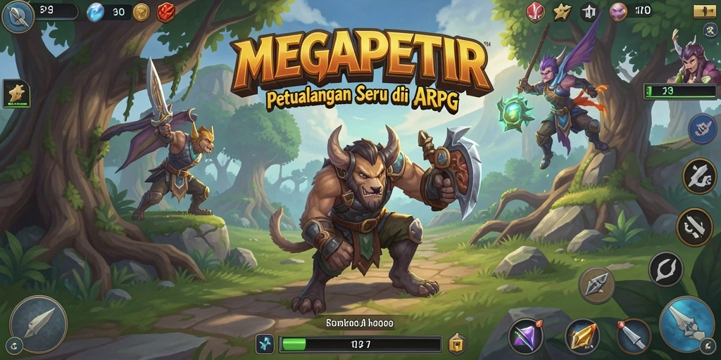 Gameplay MEGAPETIR yang menegangkan dan penuh aksi.