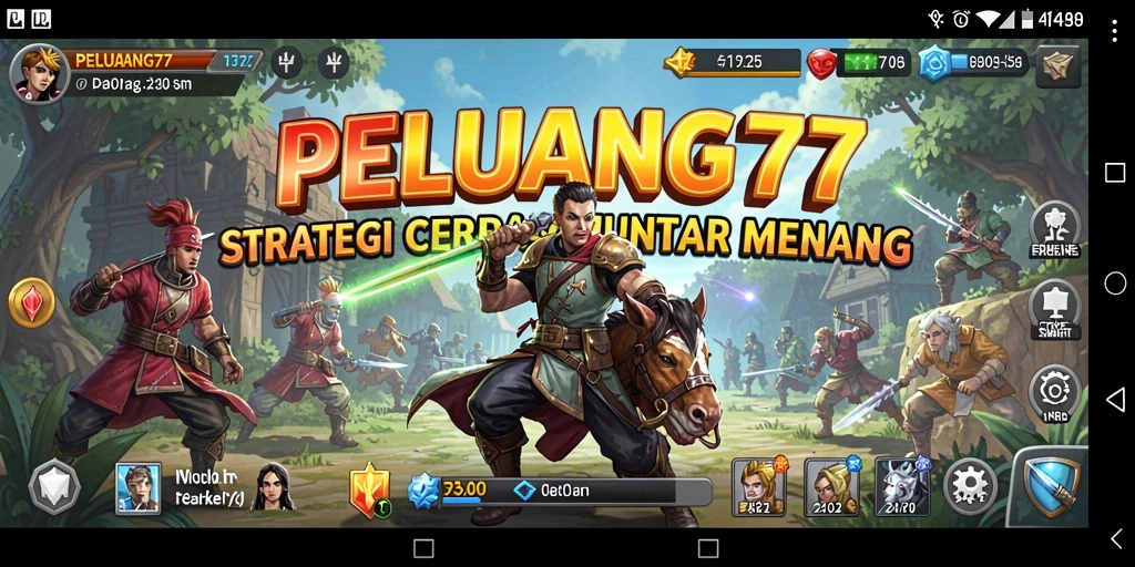 Screenshot gameplay PELUANG77 menampilkan strategi cerdas dan interaksi antar pemain.
