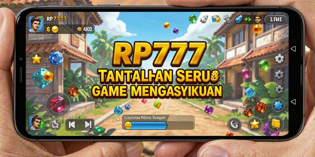 Screenshot gameplay RP777 menunjukkan teka-teki yang mengasyikkan dan penuh warna.