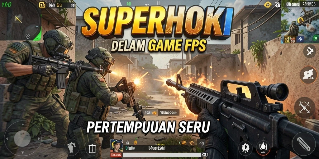 Gameplay mendebarkan di dalam <strong>SUPERHOKI</strong> dengan aksi tembak-menembak yang intens.