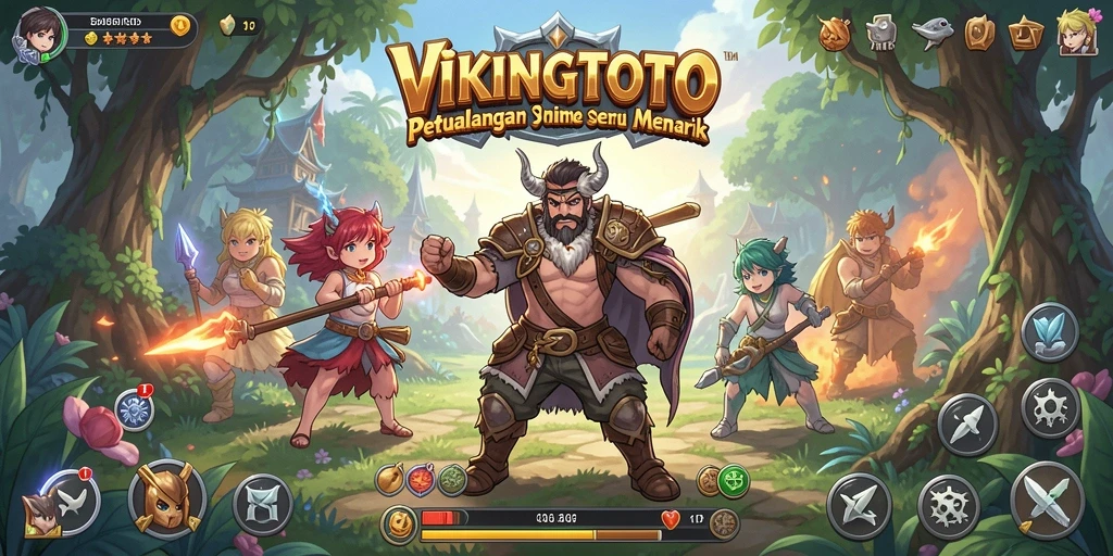 Tampilan gameplay VIKINGTOTO yang penuh aksi dan warna.